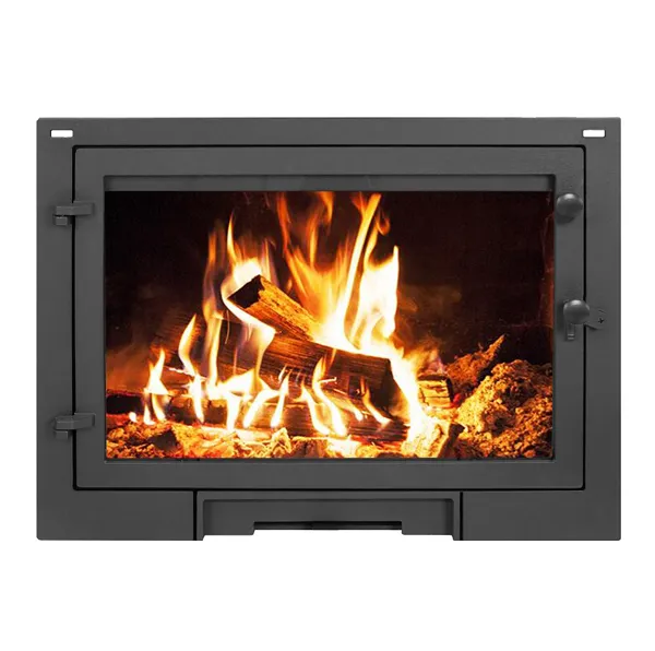 Дверка ЭВЕРЕСТ каминная D10 Стекло (Антрацит)