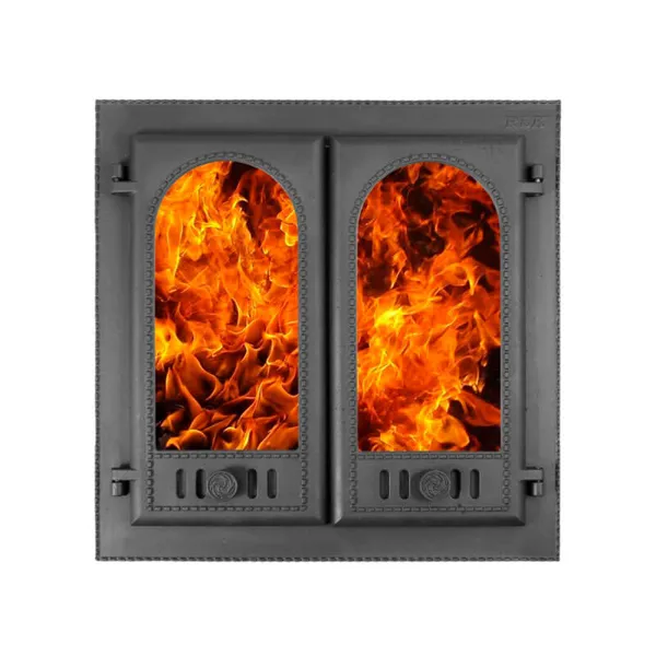 Дверка топочная каминная ДК-8С  «Горница-2» со стеклом