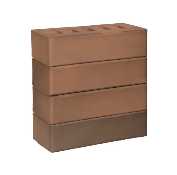 Кирпич ЛСР лицевой полнотелый светло-коричневый флеш с тех. пустотами М-300 250*120*65 мм