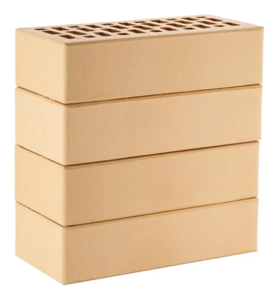 Кирпич ЛСР облицовочный пустотелый пшеничный гладкий М175 250*120*65 мм