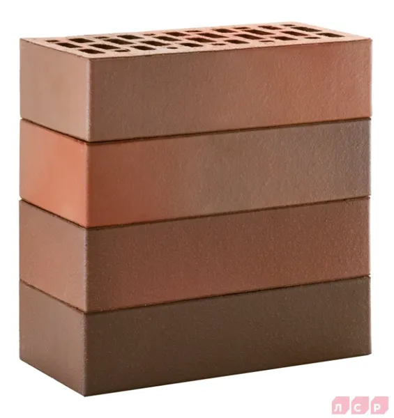 Кирпич лицевой пустотелый красный флэш гладкий ЛСР М175 1NF