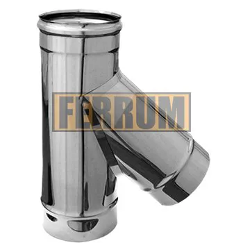 Ferrum Тройник-К одностенный 135° Ø100 мм (AISI 430  0.5 мм)