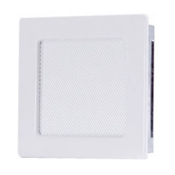 Вентиляционная каминная решетка белая 170х170 Kratki