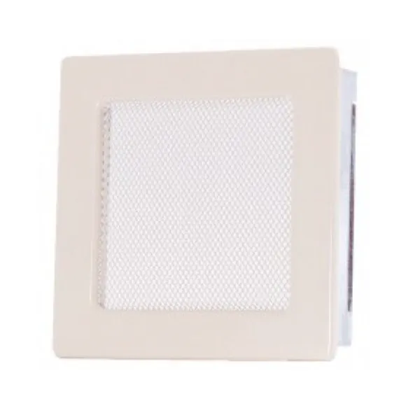 Вентиляционная каминная решетка кремовая 170х170 Kratki