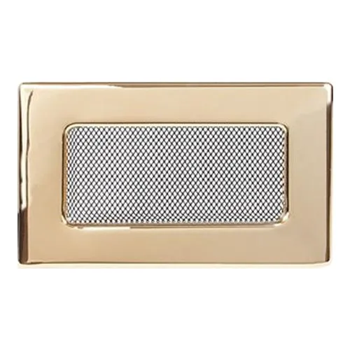 Вентиляционная решетка 110х170 мм. золото двойная сетка