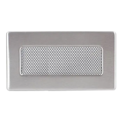 Вентиляционная решетка 110х240 мм. нерж.