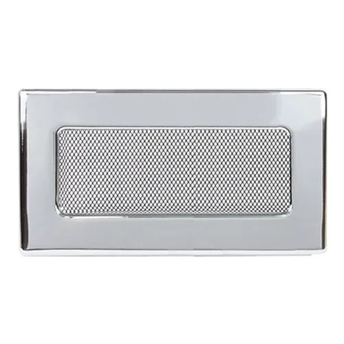 Вентиляционная решетка 110х240 мм. никель. двойная сетка