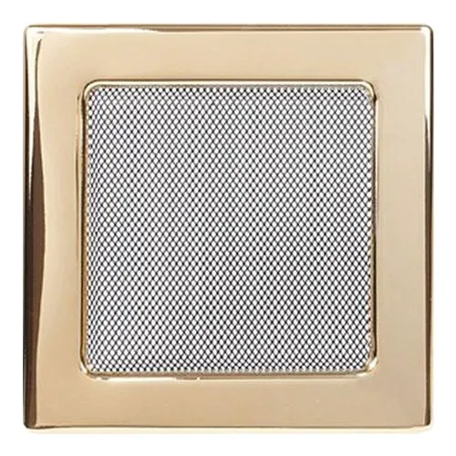 Вентиляционная решетка 170х170 мм. золото двойная сетка