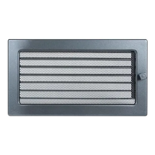 Вентиляционная решетка 170х300 мм. графит с жалюзи