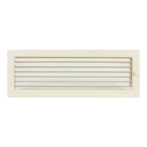 Вентиляционная решетка 170х480 мм. кремовый с жалюзи