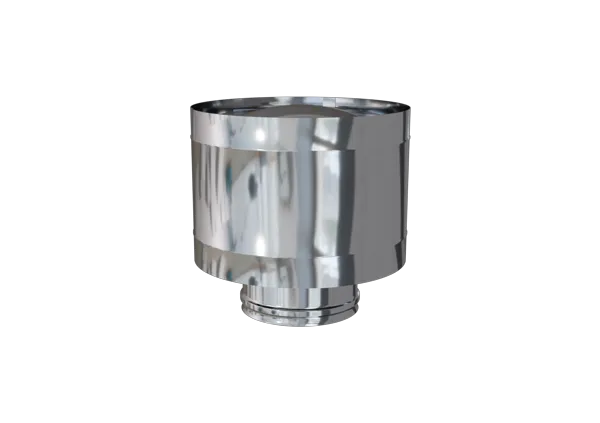 Ferrum Зонт-Д с ветрозащитой Ø80 мм (AISI 430  0.5 мм) cо сборкой "по дыму"